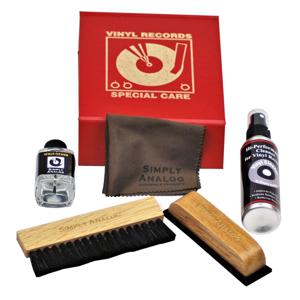 Simply Analog Delux Cleaning Boxset rood lederlook