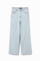 Cropped Culotte jeans - BLUE - 40
