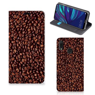 Huawei Y7 hoesje Y7 Pro (2019) | Flip Style Cover | Koffiebonen