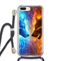 Fire & Ice: iPhone 7 PLUS Transparant Hoesje met koord Fire & Ice: iPhone 7 PLUS Transparant Hoesje met koord