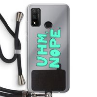 UHM, NOPE.: Huawei P Smart (2020) Transparant Hoesje met koord