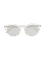 Dolce & Gabbana Eyewear lunettes de soleil New Pattern à monture ronde - Argent - thumbnail