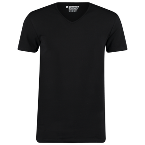 Garage Bio Cotton Body Fit V-Neck (0222) T-Shirt Black (2 Pack)