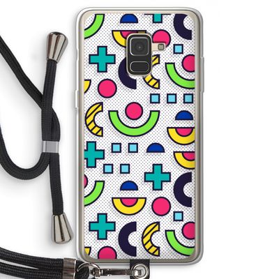 8-bit N°6: Samsung Galaxy A8 (2018) Transparant Hoesje met koord