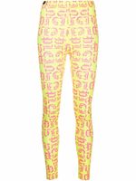 Philipp Plein legging Gothic Plein à taille haute - Jaune