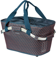 Fietsmand Basil Flair Carry All achtermand met MIK bevestiging 38 x 21 x 27 cm - navy blue