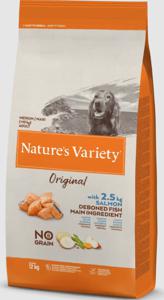 Nature's Variety ORIGINAL NO GRAIN MEDIUM/MAXI SALMON 12 kg Volwassen Zalm