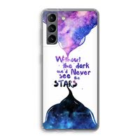 Stars quote: Samsung Galaxy S21 Transparant Hoesje