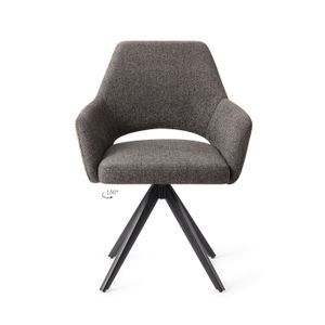 Jesper Home Yanai eetkamerstoel Amazing Grey turn black
