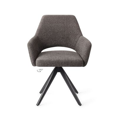 Jesper Home Yanai eetkamerstoel Amazing Grey turn black