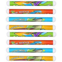 Eddy Toys Duikstaven - 8x stuks - gekleurd - kunststof - duikspeelgoed - duikstaafjes