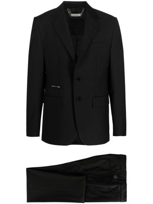 Philipp Plein costume à veste à simple boutonnage - Noir