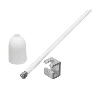 SPR 6 Aluminium pendelbuis 1000mm M6 - Wit