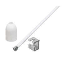 SPR 6 Aluminium pendelbuis 1000mm M6 - Wit