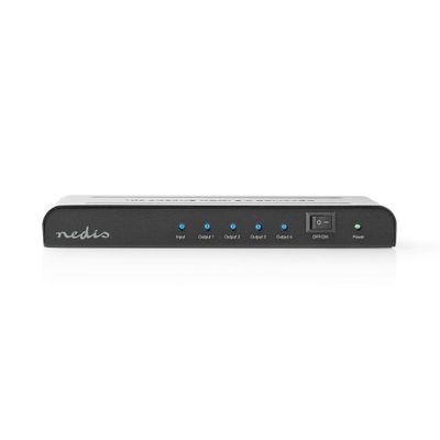 Nedis VSPL3474AT Hdmi™-splitter 4-poorts - 1x Hdmi™-ingang 4x Hdmi™-uitgang 4k2k@60fps / Hdcp2.2