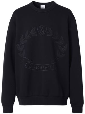 Burberry sweat à motif Oak Leaf brodé - Noir
