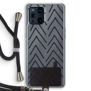 Marrakech Arrows: Oppo Find X3 Transparant Hoesje met koord
