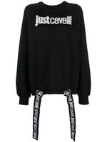 Just Cavalli sweat en coton à logo imprimé - Noir