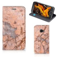 Samsung Galaxy Xcover 4s | Standcase | Marmer Oranje