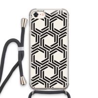 Geometrisch patroon: iPhone 8 Transparant Hoesje met koord