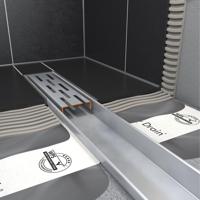 Easy Drain Compact FF afvoergoot enkele plaat met zijuitloop 6x90cm 30mm RVS edcomff900-30