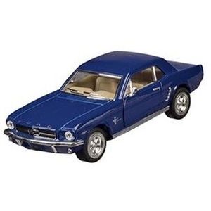 Modelauto Ford Mustang 1964 blauw 13 cm   -