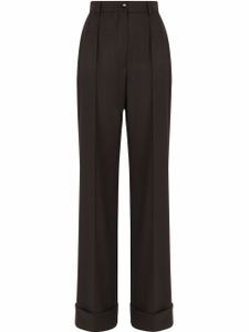 Dolce & Gabbana pantalon palazzo en laine - Noir