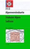 Wandelkaart 31/2 Alpenvereinskarte Stubaier Alpen - Sellrain | Alpenve - thumbnail