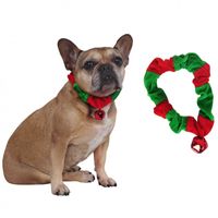 Honden verkleed halsband Kerst met belletje - thumbnail