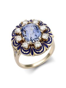 Pragnell Vintage bague Retro American Victorian Revival - Bleu