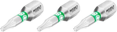 HAZET Bit 2223N-T8/3 · 1/4 inch (6,3 mm) zeskant massief · Binnen-TORX®-profiel · 3-delig · SW T8