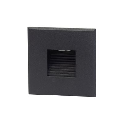 Cover vierkant met rechthoekig gat t.b.v. BW0010 Zwart