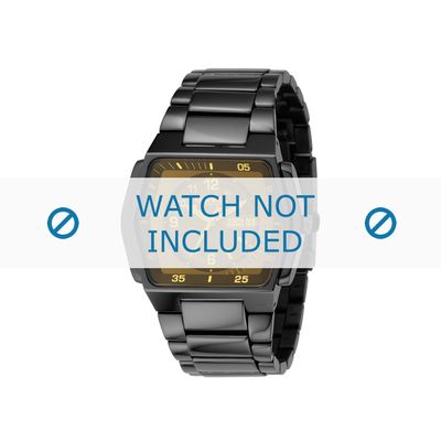 Diesel horlogeband DZ1166 Roestvrij staal (RVS) Zwart 17mm