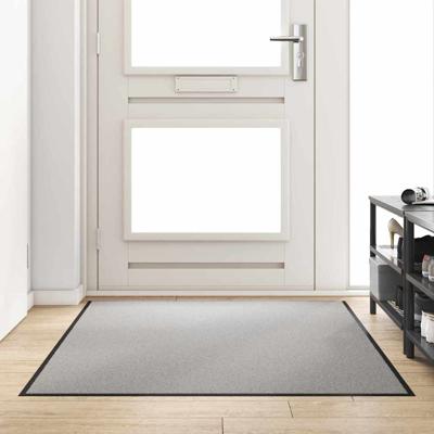 Deurmat Grijs en zwart 120 x 180 cm Polypropyleen en vinyl