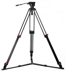 Caruba Videostar 188 Pro Videostatief + vloeistof gedempte kop en Spreader