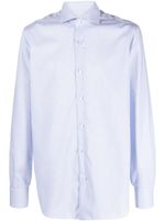 Barba chemise en coton à rayures - Bleu