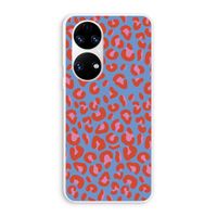 Leopard blue: Huawei P50 Transparant Hoesje