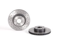 Remschijf BREMBO XTRA LINE BREMBO, Remschijftype: Geperforeerd / Geventileerd, u.a. für Subaru, Toyota - thumbnail