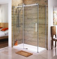 Douchecabine SaniClear Supreme | 120x90x200 cm | 1 Schuifdeur | Chroom