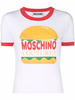 Moschino t-shirt à imprimé graphique - Blanc