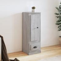 Hoge kast 36x35,5x103,5 cm bewerkt hout grijs sonoma eikenkleur