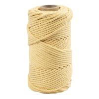 Creativ Company Macrame koord lichtgeel, 55m