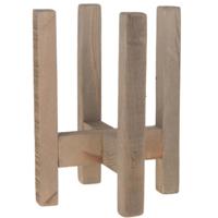 Plantenstandaard/voet verhoger Historic - hout - 16 x 22 cm