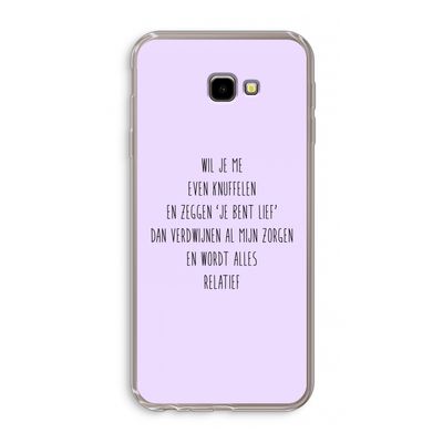 Relatief: Samsung Galaxy J4 Plus Transparant Hoesje