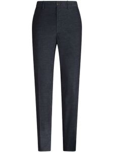 ETRO pantalon de costume en velours - Bleu