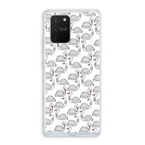 Zwanen: Samsung Galaxy S10 Lite Transparant Hoesje