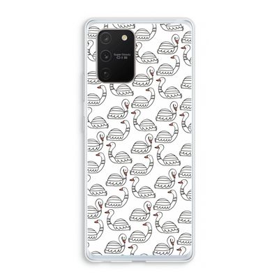 Zwanen: Samsung Galaxy S10 Lite Transparant Hoesje