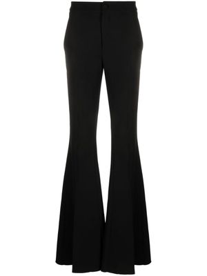 Philipp Plein pantalon évasé Cady à taille haute - Noir