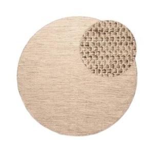 Nordic Weavers Rond wollen vloerkleed - Ulstein naturel|grijs - 250 cm