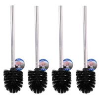 Voordeelset van 4x stuks gerimport toiletborstel / wc-borstel - rvs - 35 cm